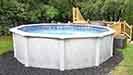 Round above ground pools