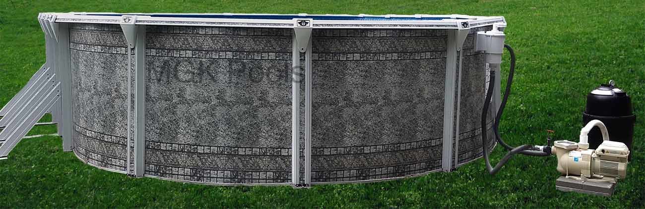 Oval Above Ground Pool Dauntless MGK Pools - MGK Pools Inc 12x24 Oval Above Ground Pool MGK-Dauntless