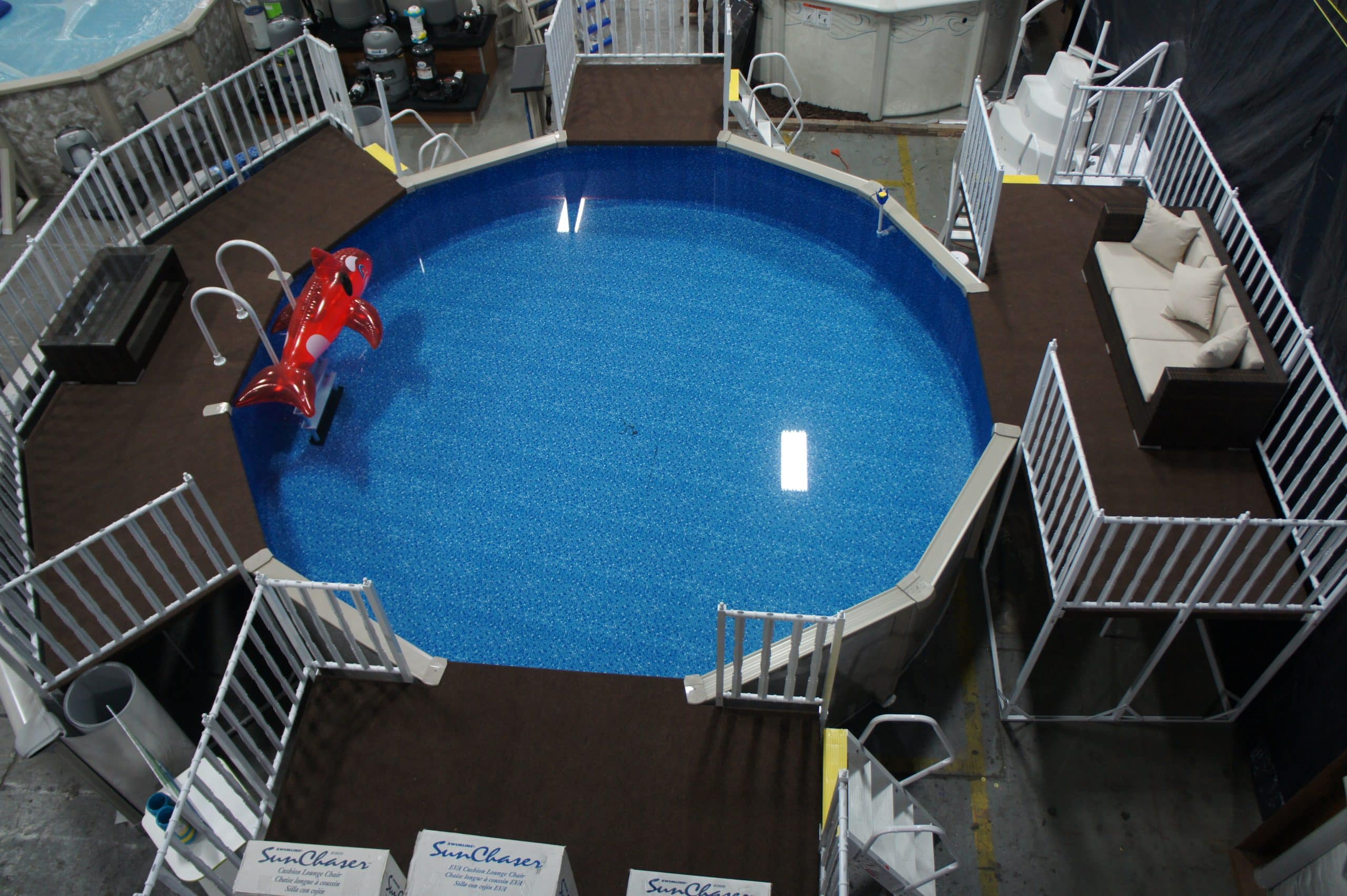 - MGK Pools Inc Prefab Above Ground Pools Deck Options