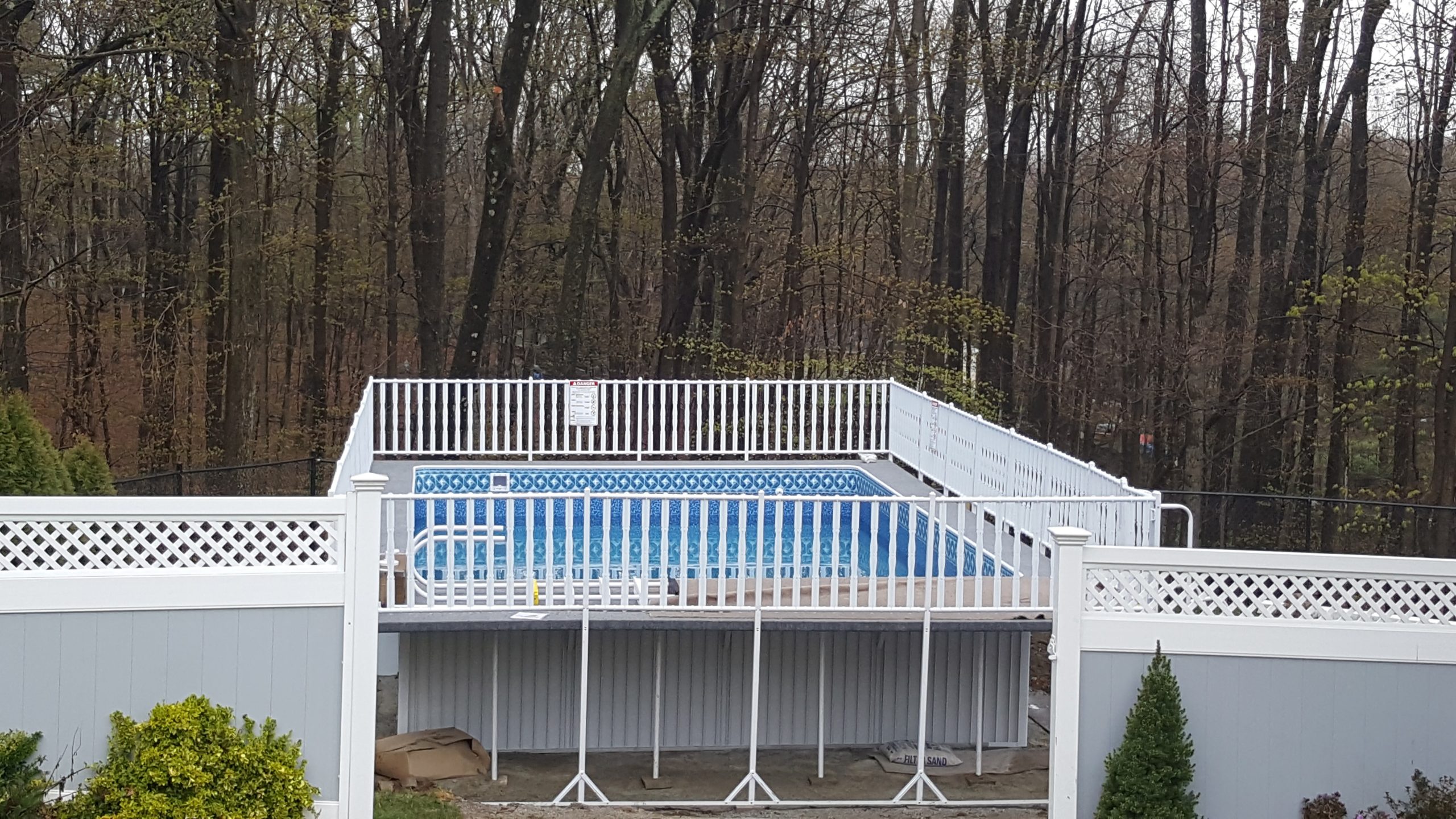 pool with outlook liner pattern