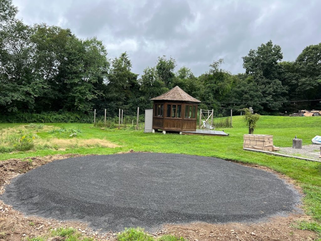 IMG_4137 - MGK Pools Inc Stone dust pad leveled and ready to build