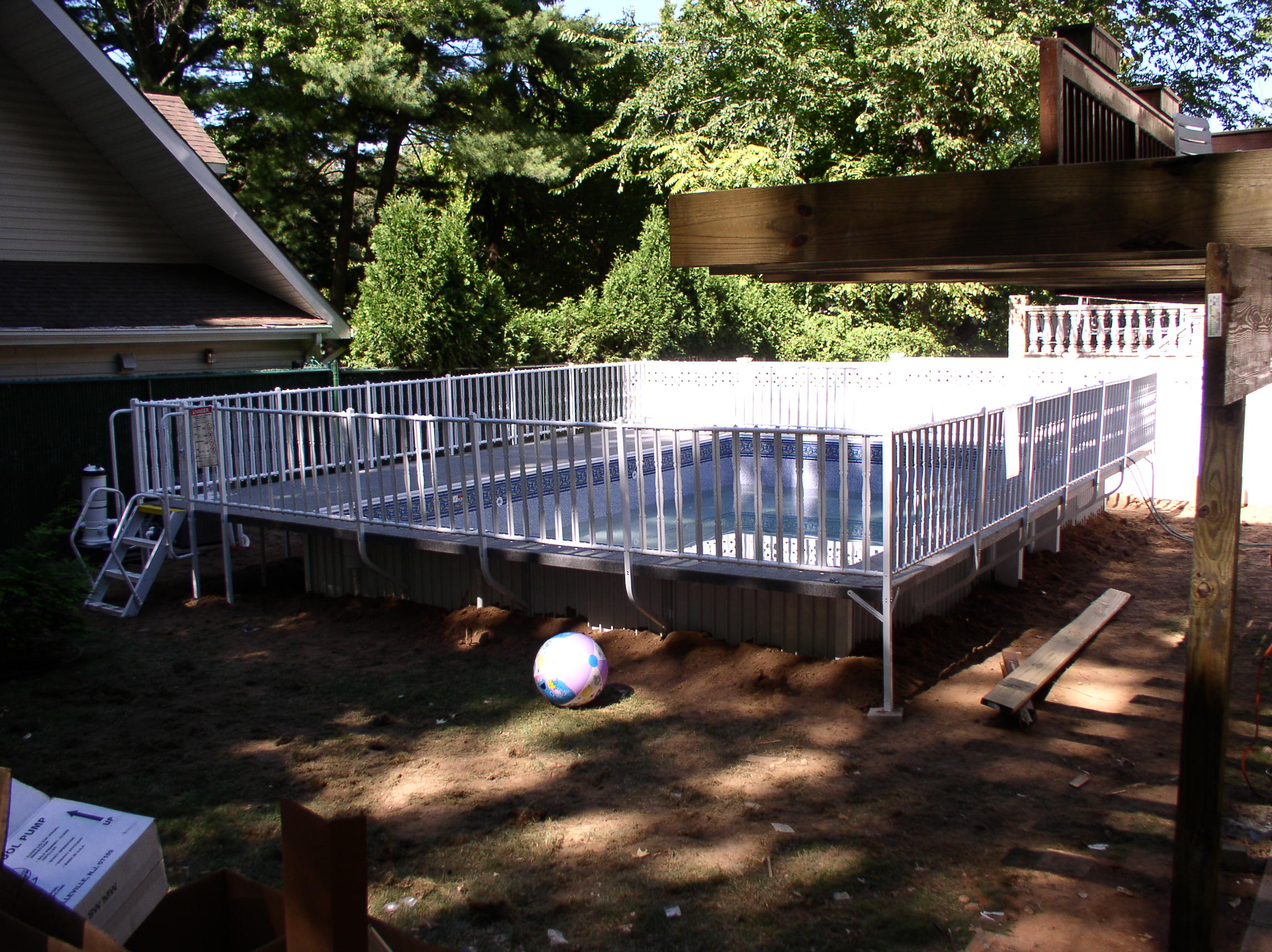 Pool with deck and fence included