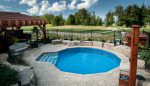 Round Fox Ultimate Pool with inground step