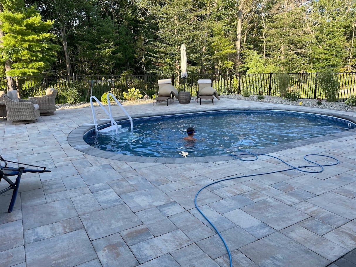 Aquasport 52 semi-inground pool