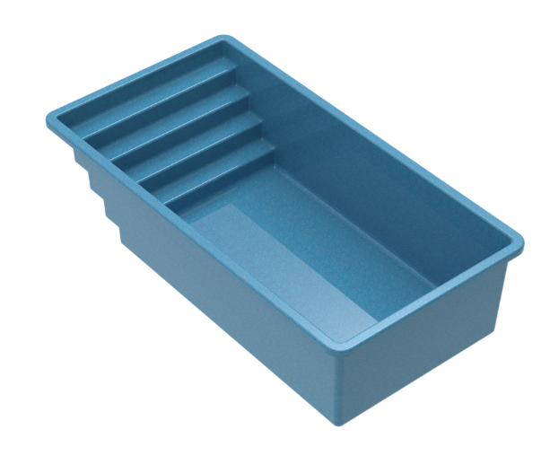 - MGK Pools Inc Tyrex Plunge Fiberglass Pool | 8x16 Flat Bottom | Glimmerglass