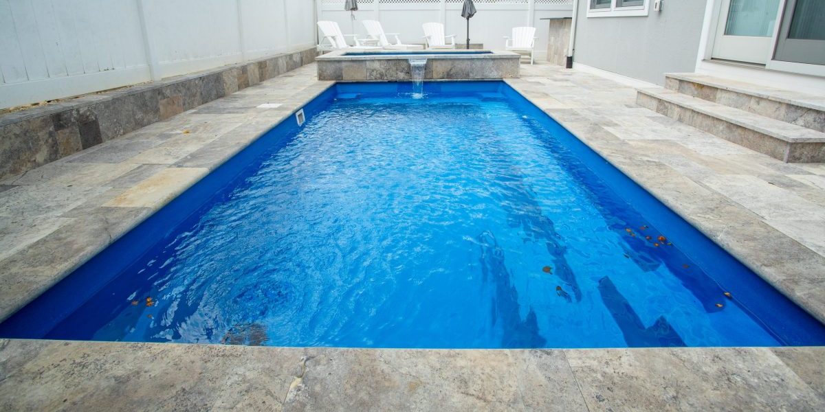 10x20-fiberglass-pool-Rindge-fiberglass-pool-install-6 - MGK Pools Inc Rindge fiberglass pool by MGK Pools - real installation photo, installed complete by MGK Pools