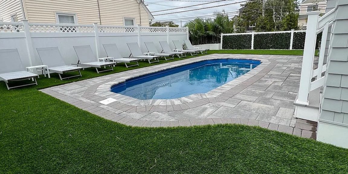 10x24-fiberglass-pool-Quabbin-fiberglass-pool-install-6 - MGK Pools Inc Quabbin fiberglass pool by MGK Pools - real installation photo, installed complete by MGK Pools