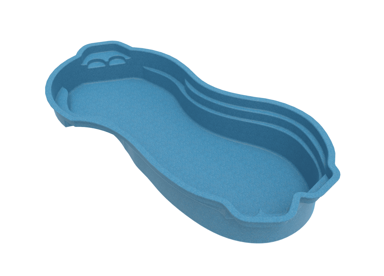 13x31-fiberglass-pool-Victoria-render - MGK Pools Inc Victoria fiberglass pool by MGK Pools - 13'x31'