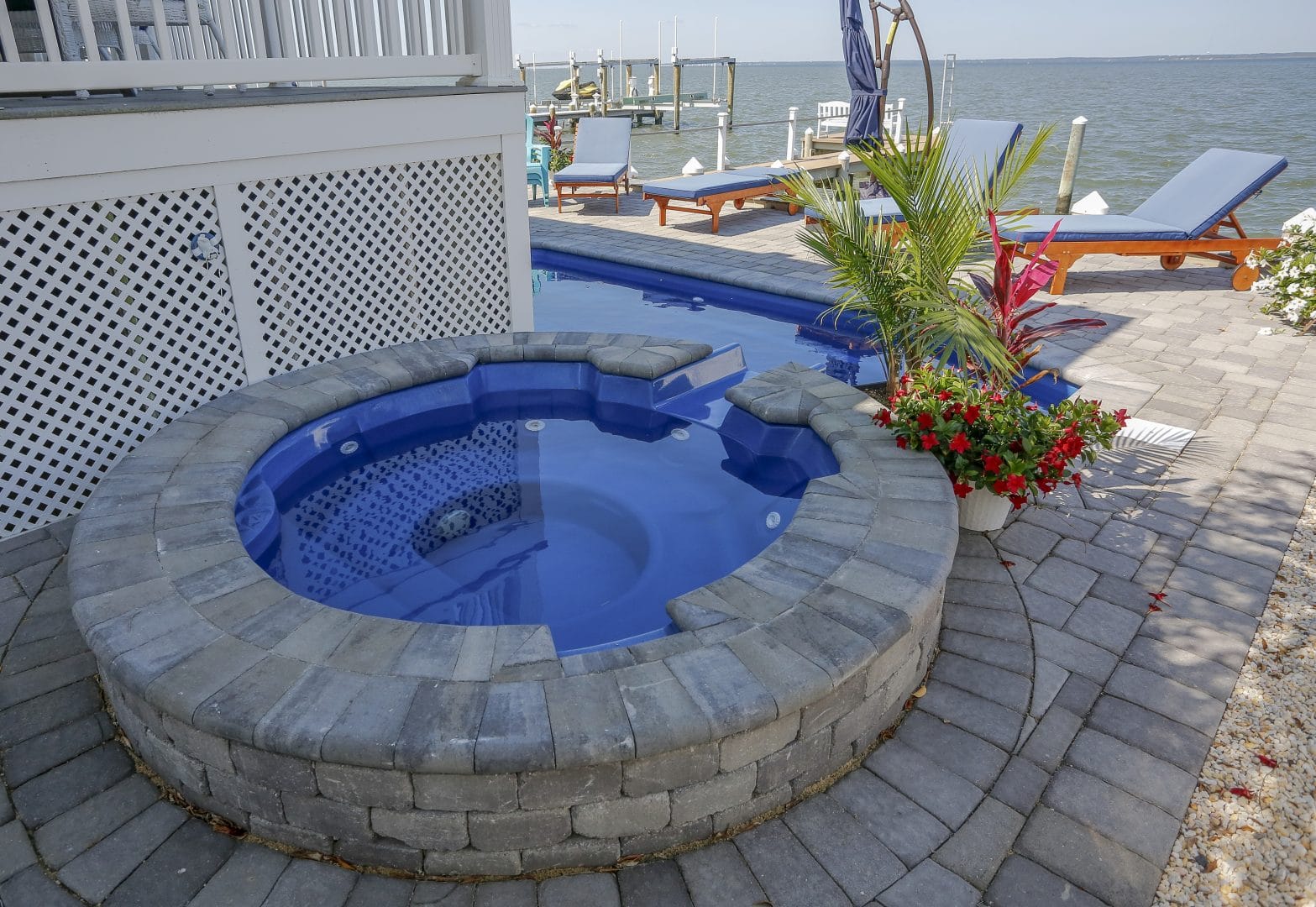 8x20-fiberglass-pool-sunfish-fiberglass-pool-install-3 - MGK Pools Inc Sunfish fiberglass pool by Glimmerglass - real installation photo, installed complete by MGK Pools