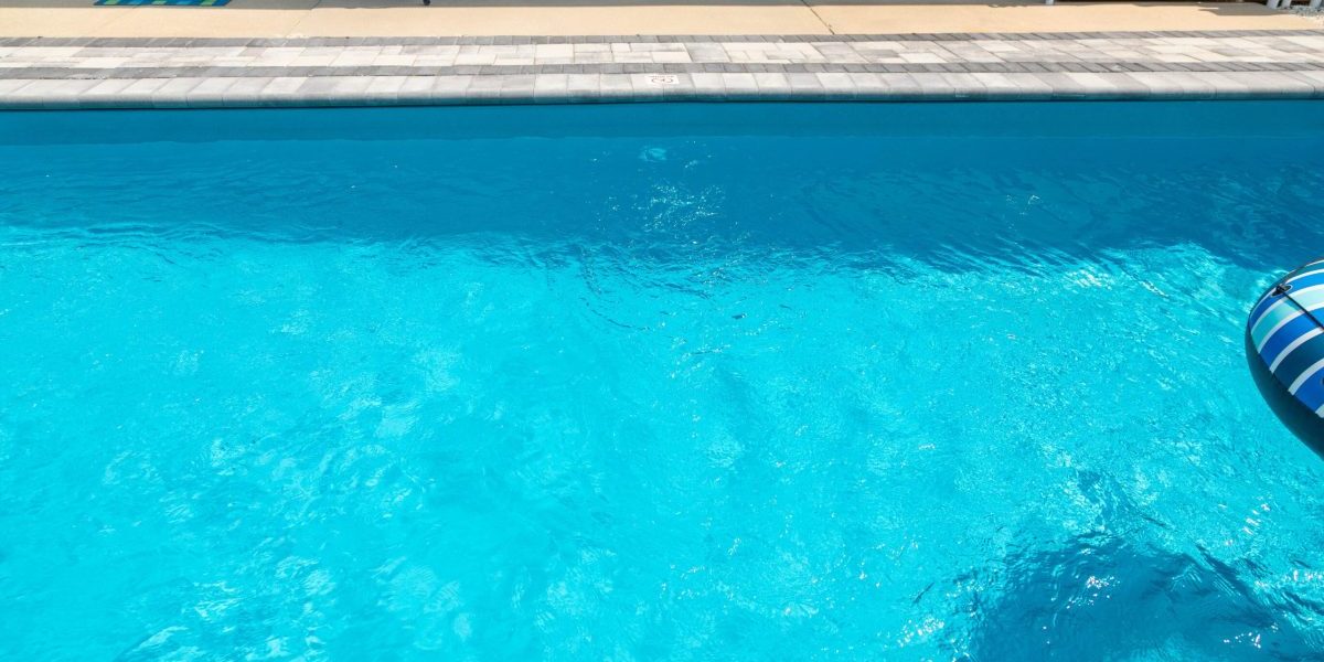 Gardner fiberglass pool by MGK Pools - real installation photo, installed complete by MGK Pools