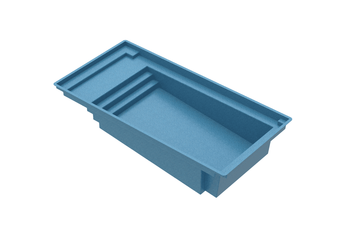 ponce-xl-glimmerglass-render - MGK Pools Inc Ponce XL fiberglass pool by Glimmerglass - 15'6"x32'