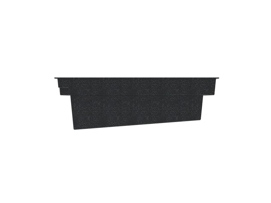 Andover Plunge 10'x16' fiberglass pool in Volcanic Black - Side profile