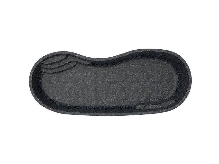 Nashoba 12'x28' fiberglass pool in Volcanic Black - Overhead