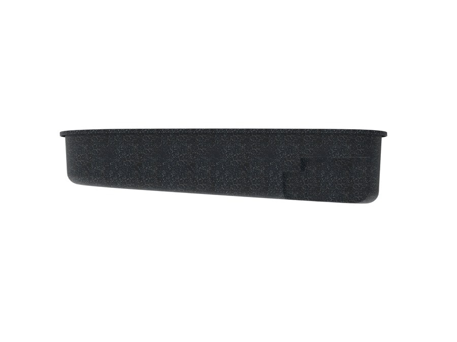 Nashoba 12'x28' fiberglass pool in Volcanic Black - Side profile