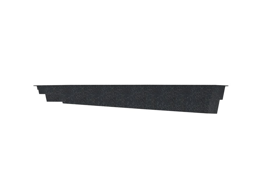 Tewksbury 13'2"x35' fiberglass pool in Volcanic Black - Side profile