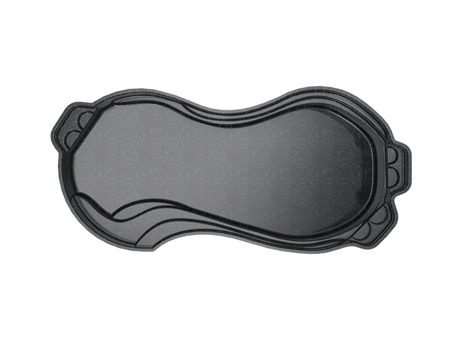 Middlesex 15'x32' fiberglass pool in Volcanic Black - Overhead
