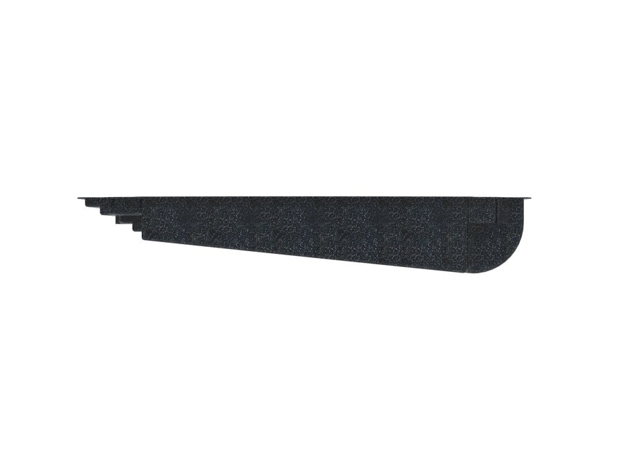 Margaritaville 15'x34' fiberglass pool in Volcanic Black - Side profile