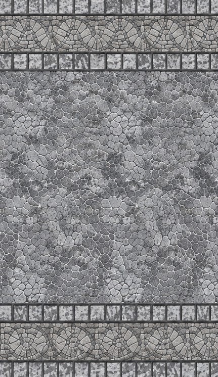 Gray Mosaic aluminum pool wall pattern swatch