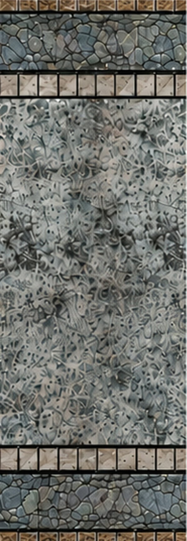 Teal Mosaic steel pool wall pattern swatch