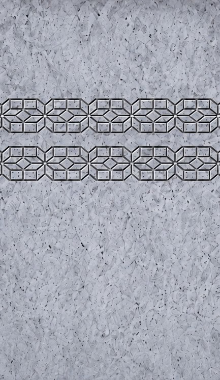 Tribal Stone aluminum pool wall pattern swatch