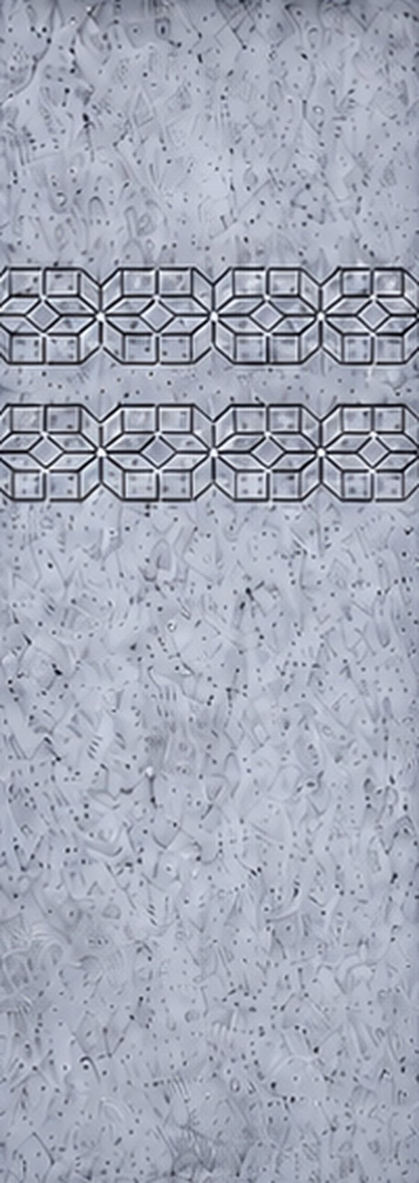 Tribal Stone steel pool wall pattern swatch